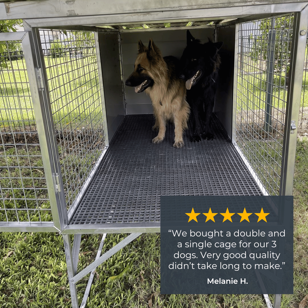 "Aussie Dog Kennels" Raised Dog Kennel
