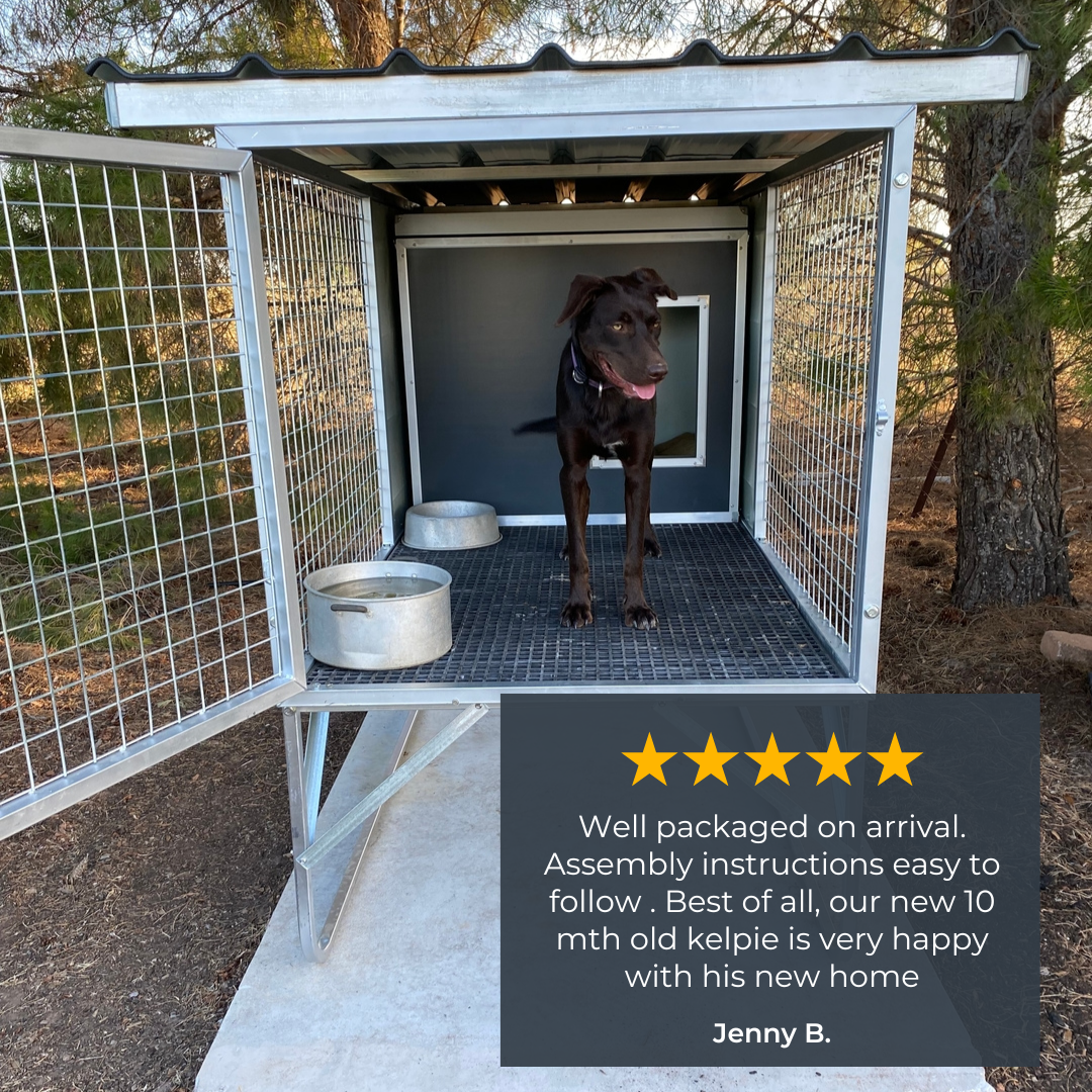 "Aussie Dog Kennels" Raised Dog Kennel
