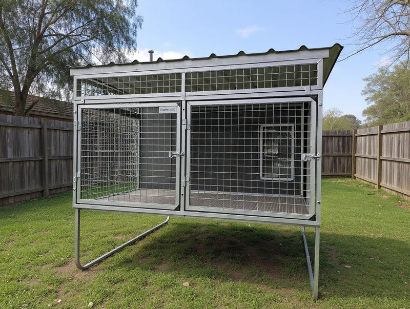 Height Extension for 2-Bay Raised Kennel
