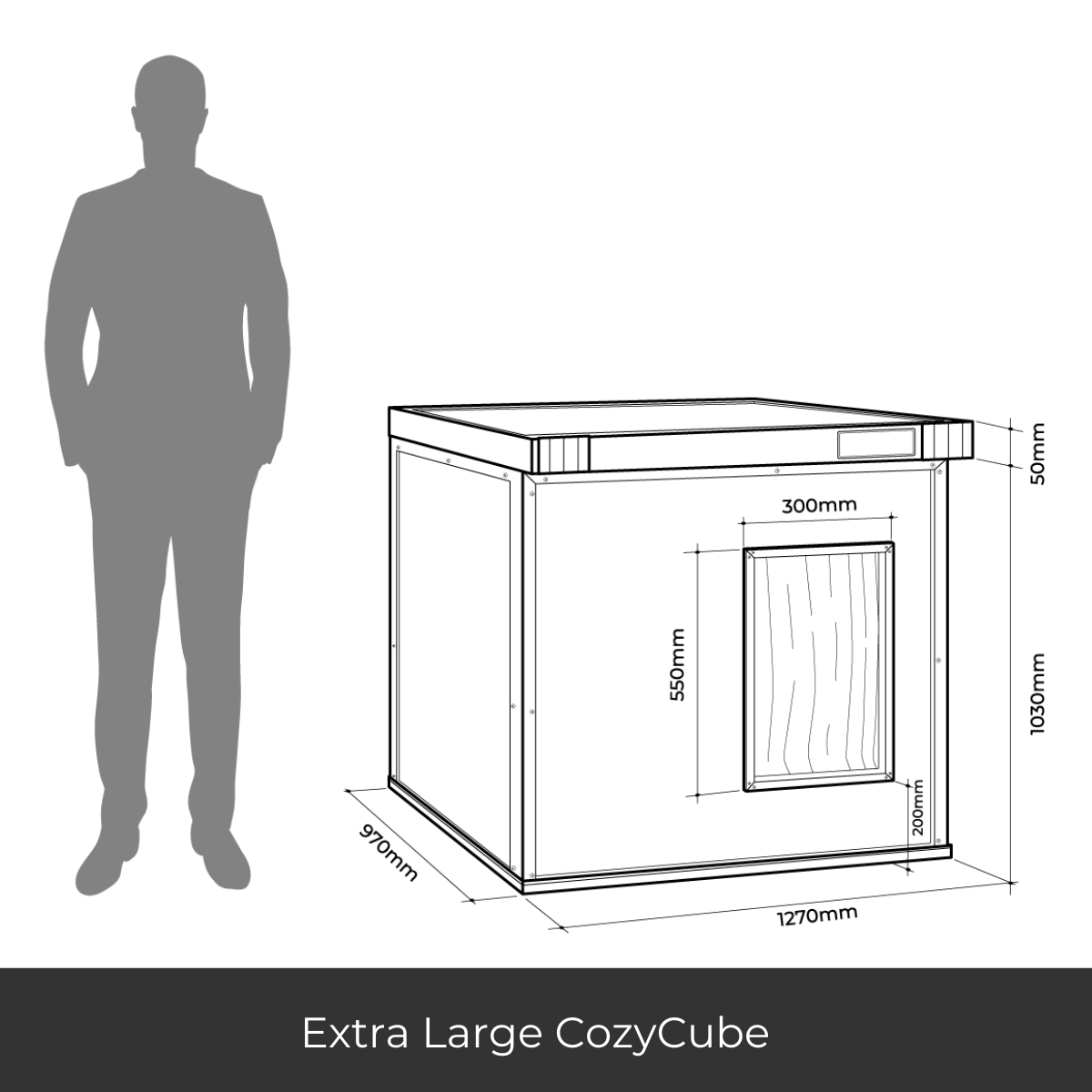 CozyCube Coldroom Panel Insulated Dog House/Kennel