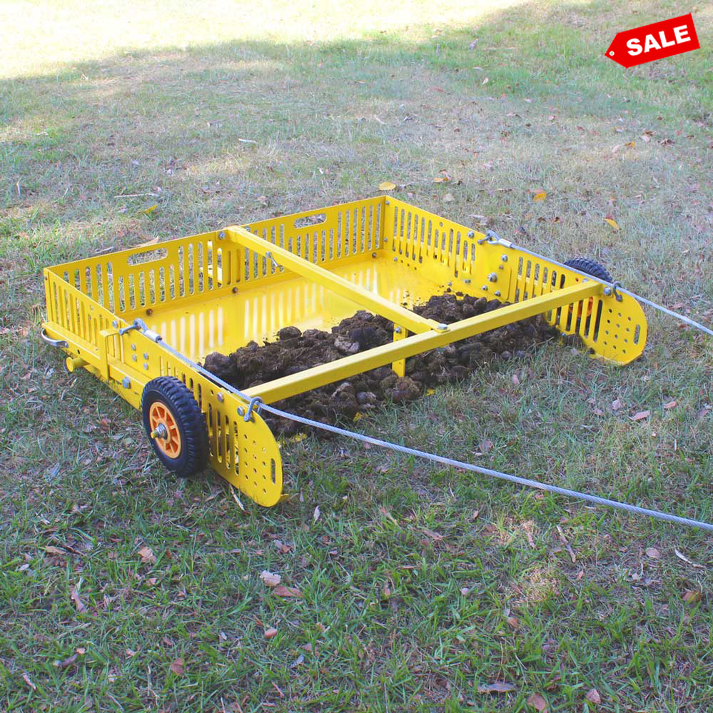 Scoop'N'Tow Manure Scooper / Paddock Field Cleaner + Trailer