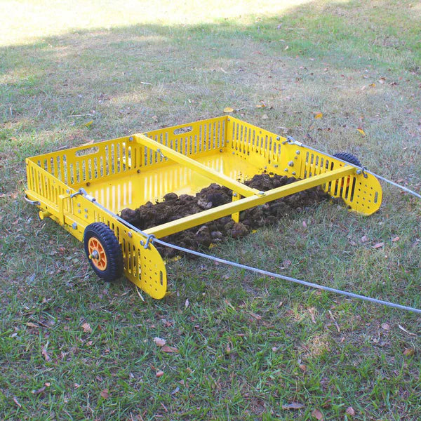 Scoop'N'Tow Horse Manure Scoop & Trailer + Horse Feeder Bundle