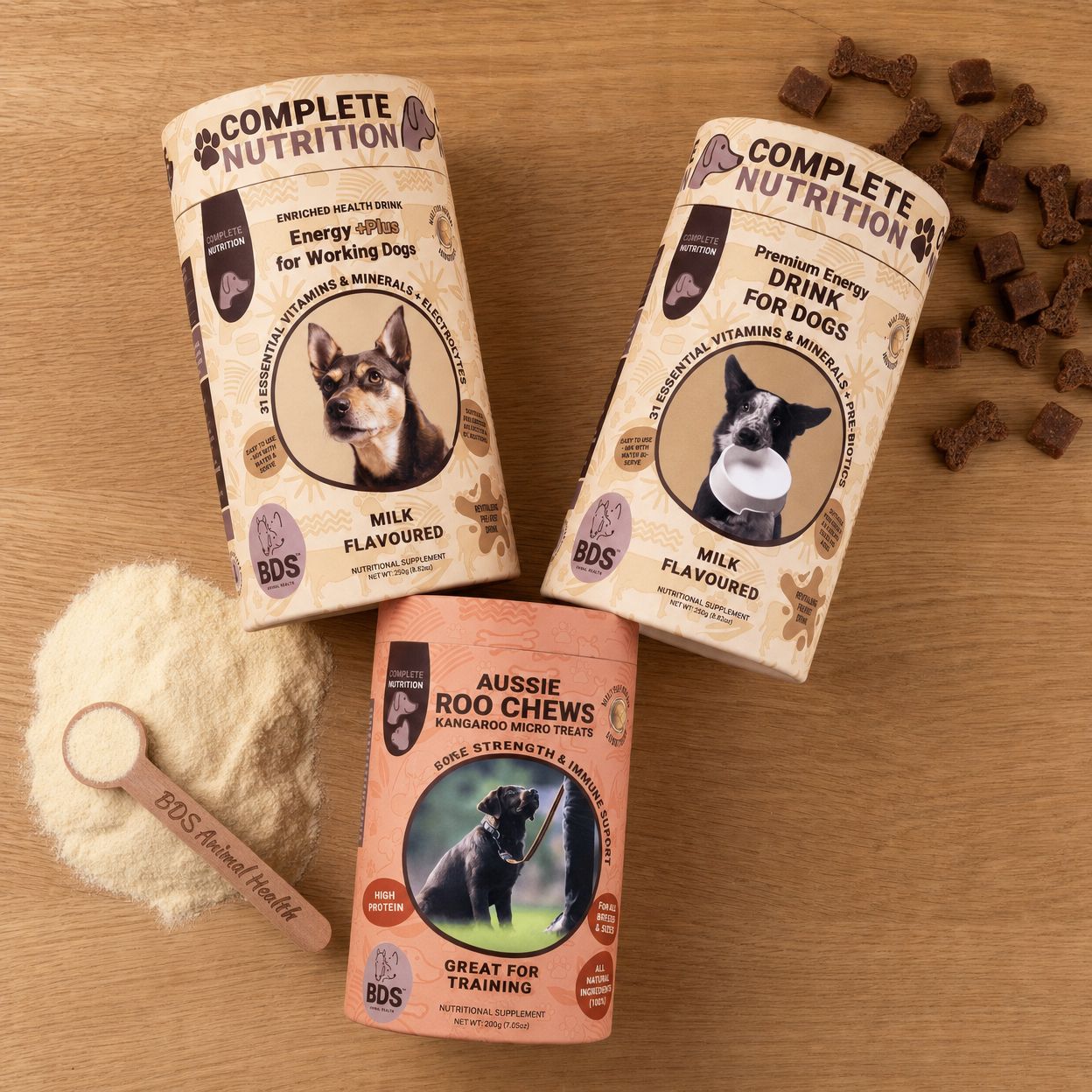 The Working Dog Bundle — Energy Plus, Premium Energy Drink, Aussie Roo Chews