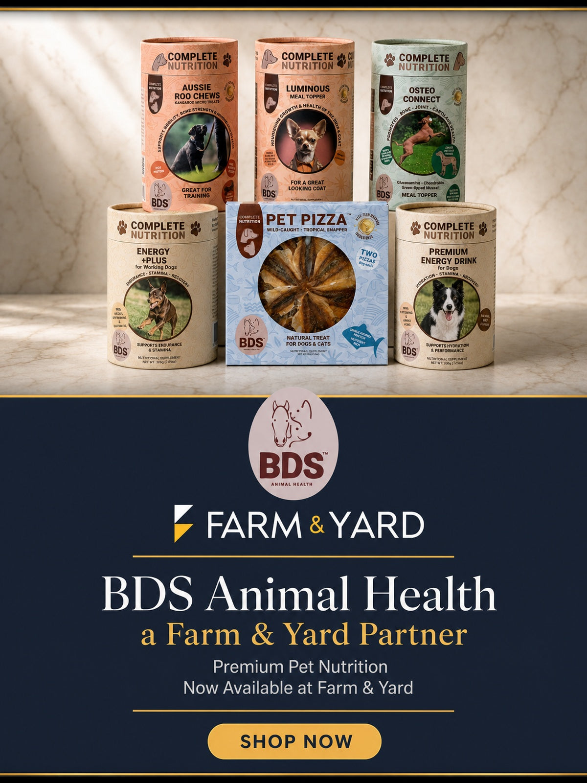 BDS Animal Health - a Farm & Yard Partner (Mobile Banner)