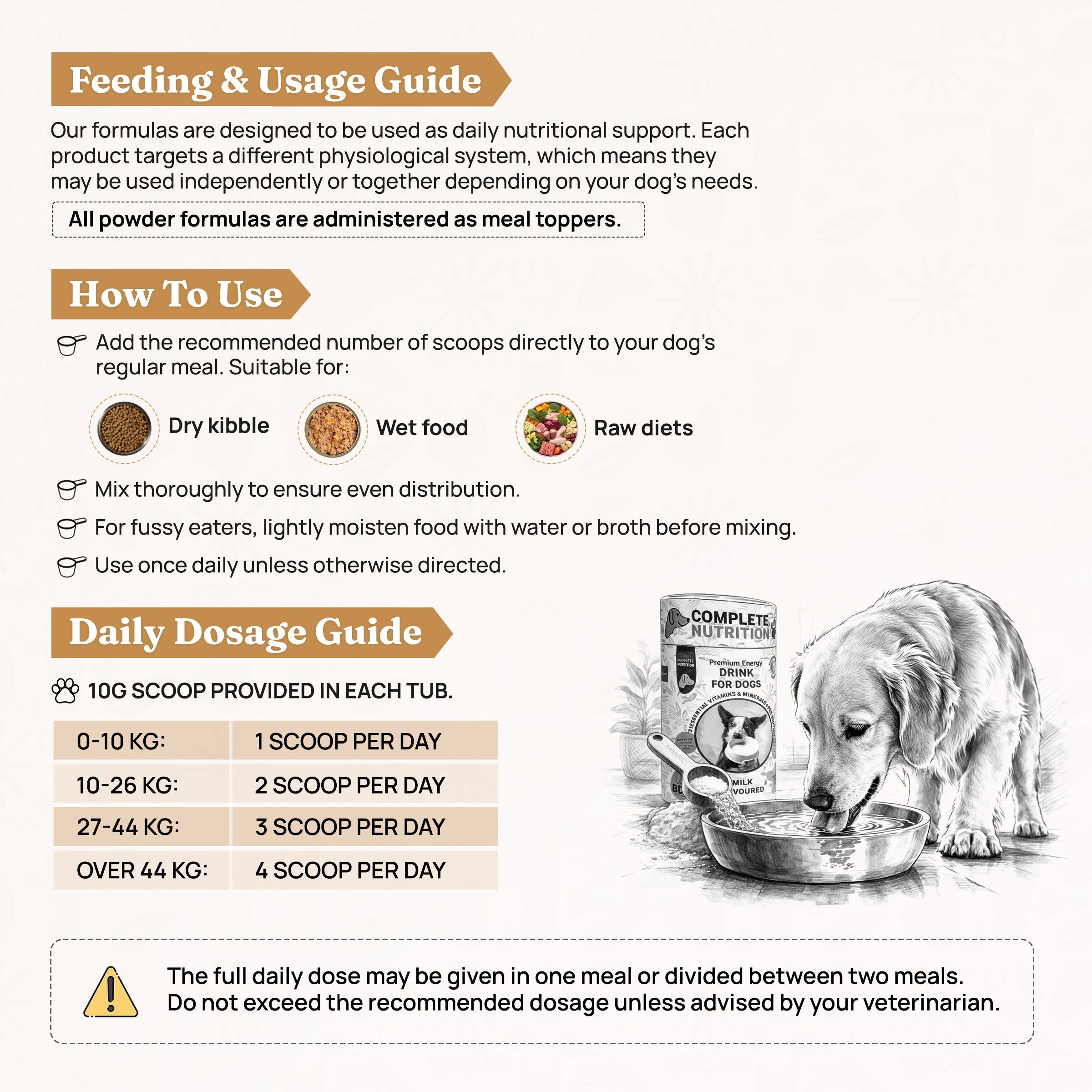Premium Energy Enriched Drink for Dogs by BDS Animal Health