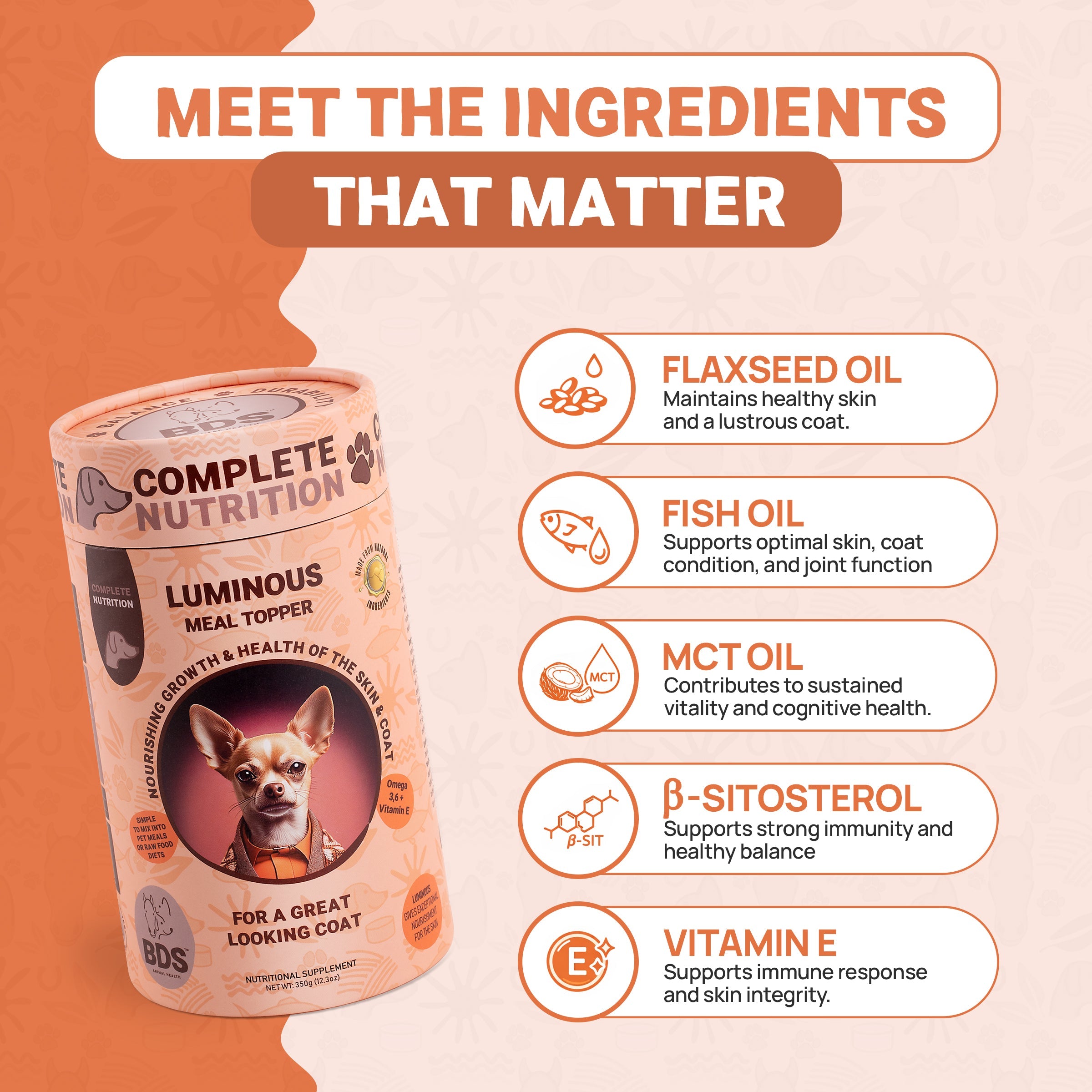 Luminous™ Nano Formula - Omega 3 and 6 Fatty Acid Supplement for Dogs by BDS Animal Health